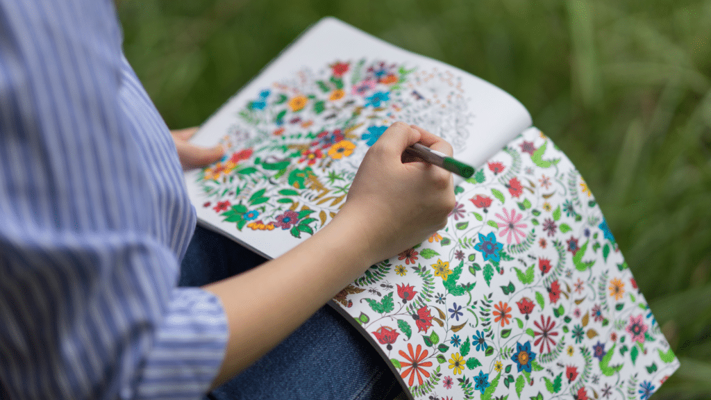 therapeutic activities: adult coloring books