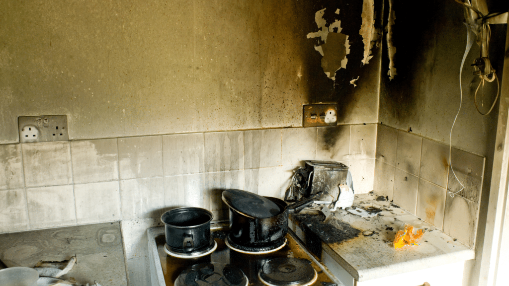 safety tips in the kitchen- fire damage