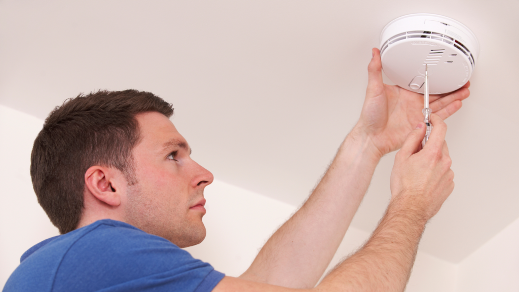 winter home safety - check alarms